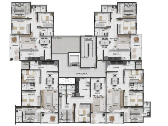 Apartamento à venda em Ponta de Campina, Cabedelo, foto 12