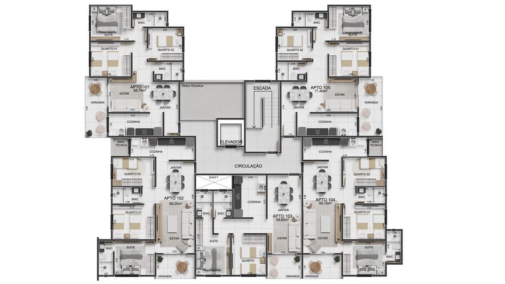 Apartamento à venda em Ponta de Campina, Cabedelo, foto 12