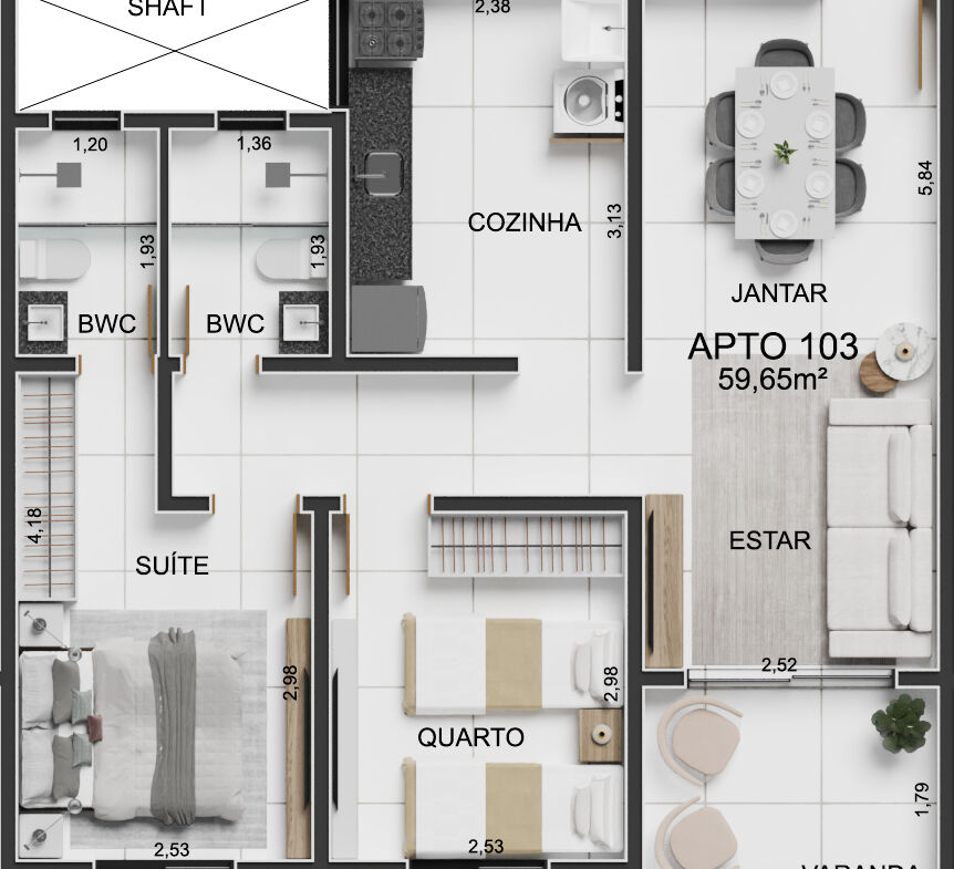 Apartamento à venda em Ponta de Campina, Cabedelo, foto 13