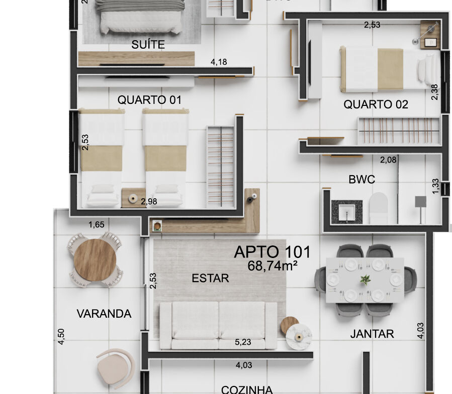 Apartamento à venda em Ponta de Campina, Cabedelo, foto 14